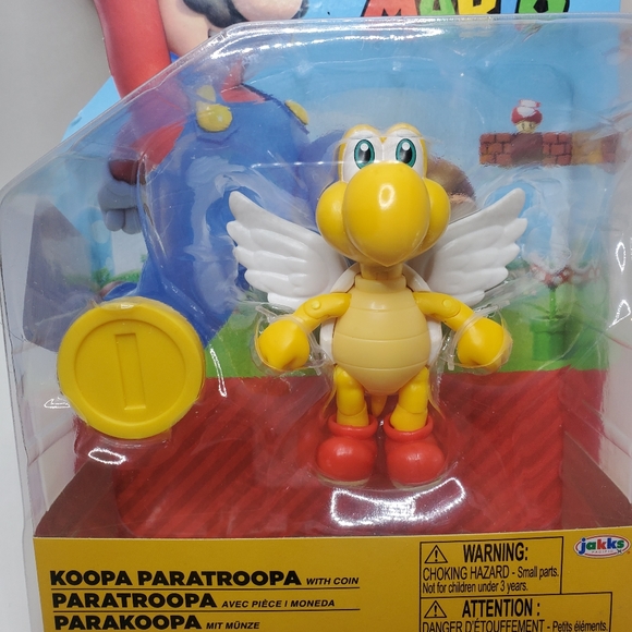 KOOPA PARATROOPA 4" Action Figure Jakks Nintendo Super Mario Bros - Picture 2 of 3